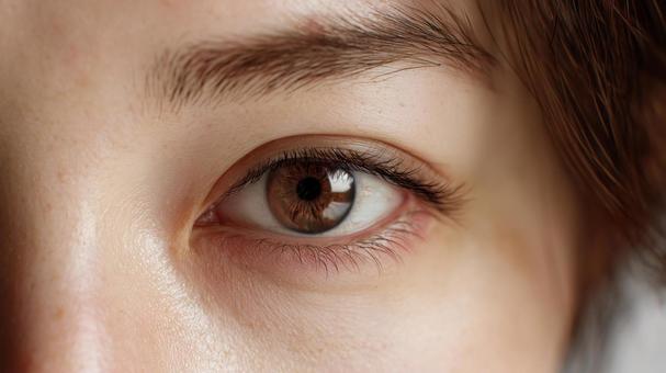 美しい人の瞳のマクロ接写の写真