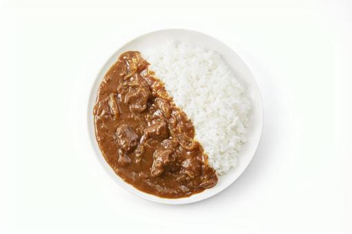 長時間煮込んだビーフカレー 長時間煮込んだビーフカレーの写真