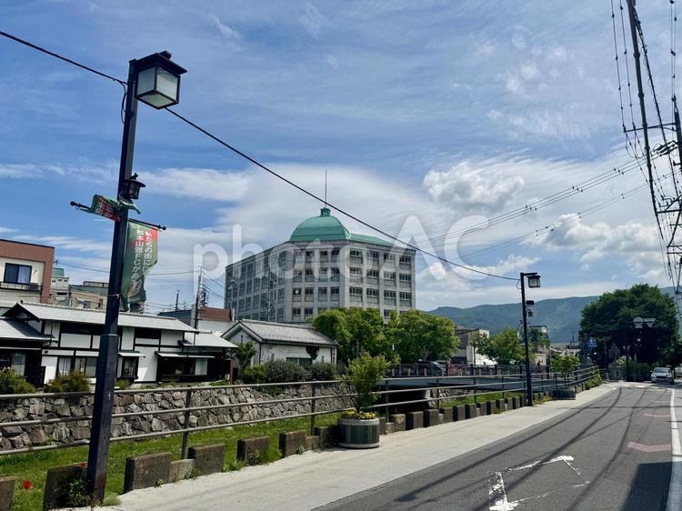長野県松本市の街並み 長野県,松本市,街並みの写真素材