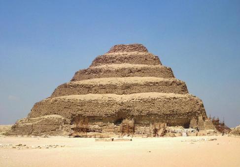 サッカラの階段ピラミッド エジプト サッカラの階段ピラミッド エジプト 階段ピラミッド,サッカラ,サッカーラの写真素材