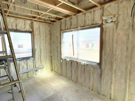ウレタン断熱 吹付現場 ウレタン断熱 吹付現場 住まい,住宅,建築の写真素材