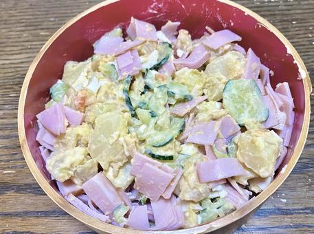 ハムサラダ ポテトサラダ お惣菜 手作り ハムサラダ ポテトサラダ お惣菜 手作りの写真