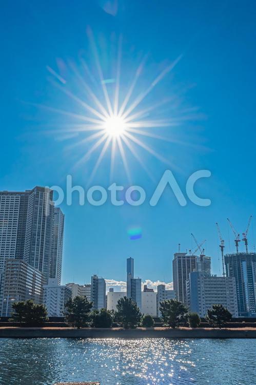 東京　浜離宮恩賜庭園の風景 東京,東京都,浜離宮恩賜庭園の写真素材
