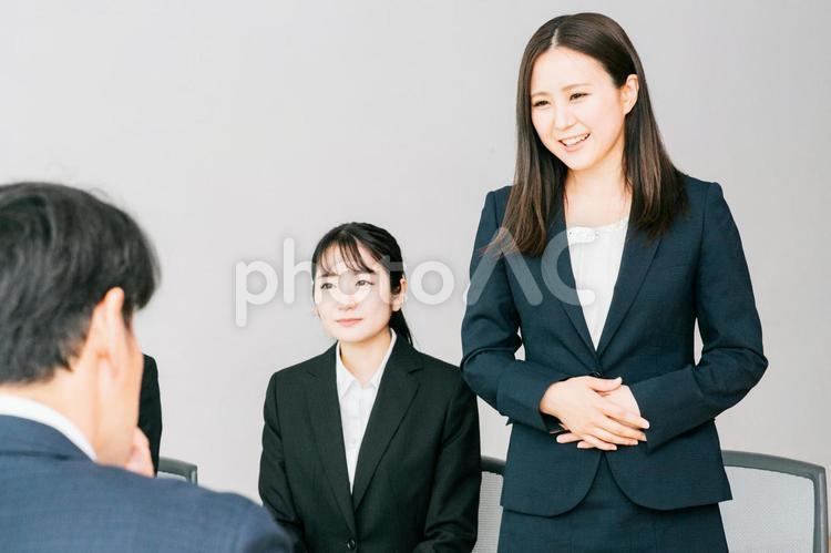 企業面接・就職活動（自己PR） 面接,就職活動,ビジネスの写真素材