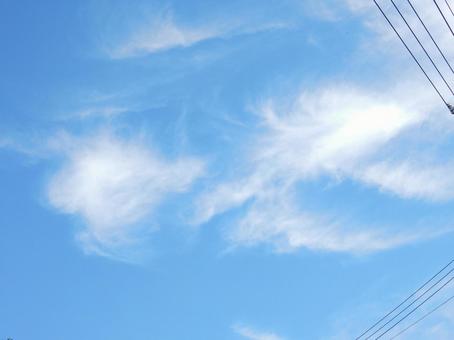 【空の写真】秋空 【空の写真】秋空 秋空,空,雲の写真素材