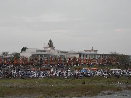 西条祭り 風景,会場,祭りの写真素材