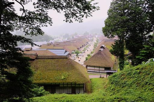 大内宿 大内宿 大内宿,宿場町,福島県観光の写真素材