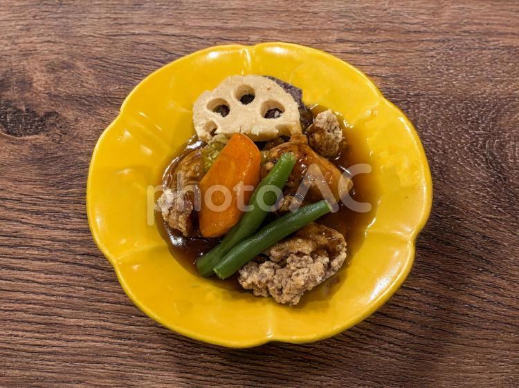 鶏肉と野菜のあんかけ あんかけ,鶏肉,野菜の写真素材