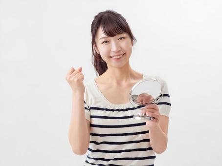 關心痤瘡和皮膚粗糙的年輕女子的形象, JPG 關心痤瘡和皮膚粗糙的年輕女子的形象, beauty, kukul, pimple, JPG