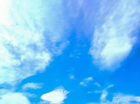 青空と雲の写真