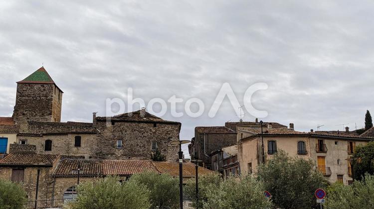 南仏の古い町並み 空,ヨーロッパ,路地裏の写真素材