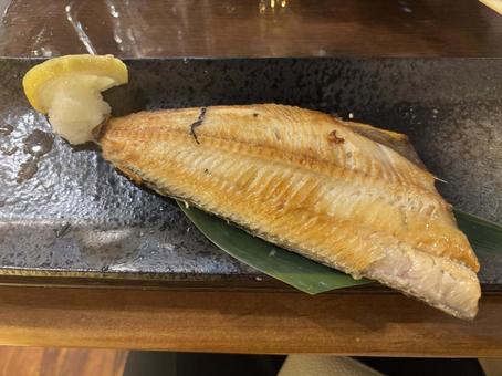 ホッケ ホッケ 居酒屋メニュー,居酒屋,焼魚の写真素材