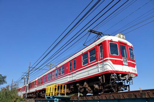 神戸電鉄、デ1100形、1105編成 神戸電鉄,神鉄,粟生線の写真素材