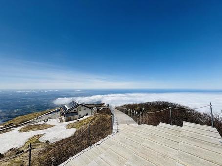大山 大山 大山,雪山,登山の写真素材