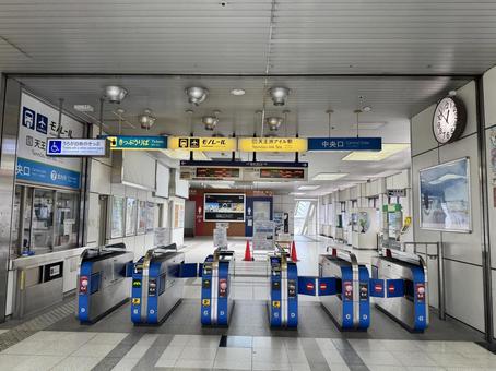 東京モノレール　天王洲アイル駅改札 モノレール,東京,羽田の写真素材