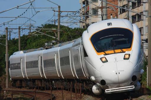 JR九州 885系 特急かもめ(旧塗装) JR九州 885系 特急かもめ(旧塗装) jr九州,885系,特急の写真素材