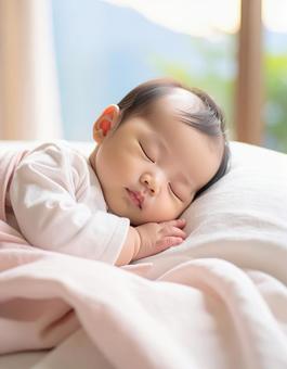 ぐっすりな赤ちゃん ぐっすりな赤ちゃんの写真