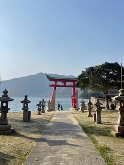 岩子島の厳島神社 岩子島の厳島神社の写真