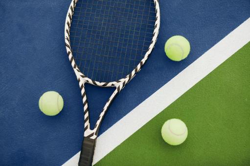 テニスラケットとボール テニスボール,テニス,ラケットの写真素材