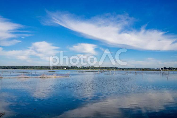 湖畔の風景 湖畔,湖,ボートの写真素材