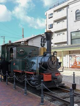 坊っちゃん列車 坊っちゃん列車 坊っちゃん列車,道後温泉,道後商店街の写真素材