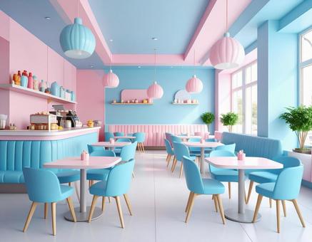 パステルカラーの店の写真
