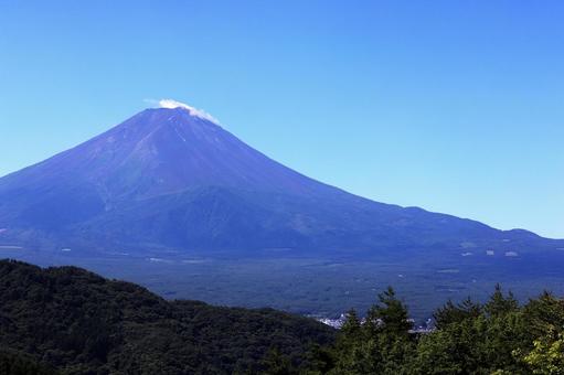 富士山 富士山,富士,青空の写真素材
