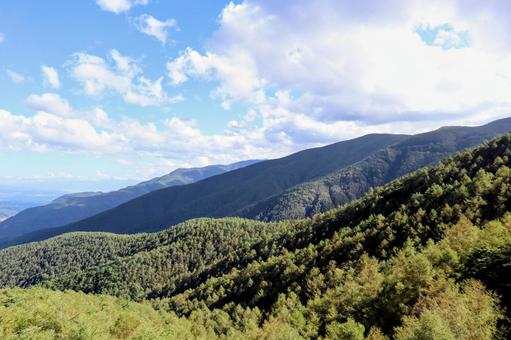 山並み 山並み 山,山の景色,空の写真素材