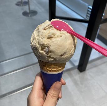 ナッツのアイスクリーム ナッツのアイスクリームの写真