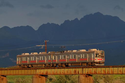 富山地方鉄道17480形、17487編成 富山地方鉄道,本線,地鉄の写真素材