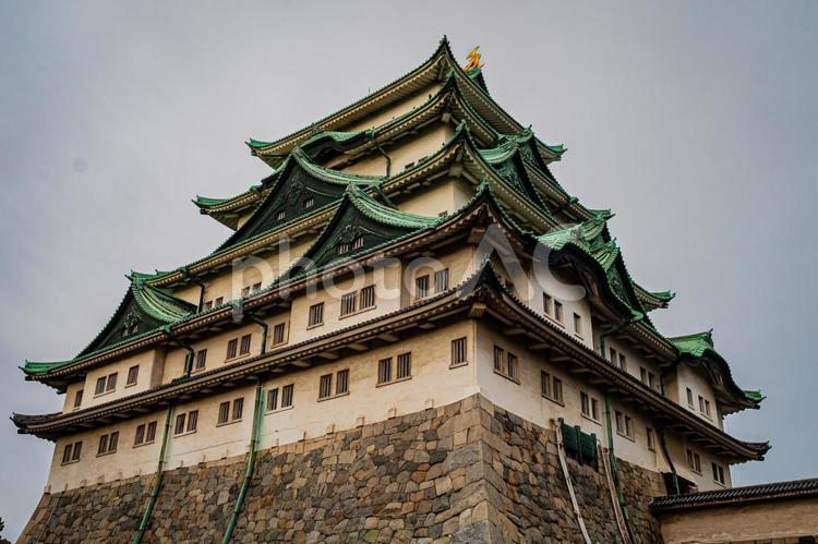 名古屋　名古屋城の風景 名古屋,愛知,愛知県の写真素材