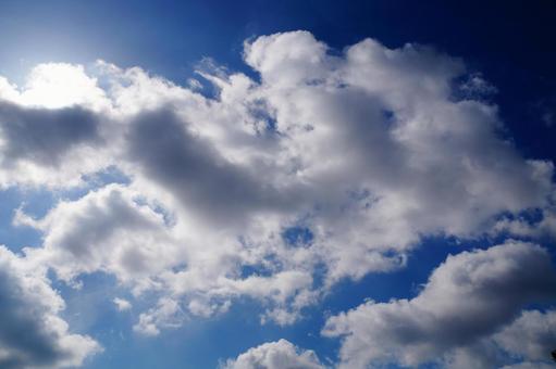 晴れた日の空 晴れた日の空の写真