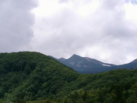 山と空 山,空,緑の写真素材