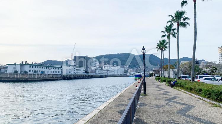 させぼシーサイドパークの風景 させぼシーサイドパーク,佐世保市,長崎県の写真素材