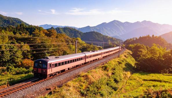 鉄道車両の側面 鉄道車両の側面の写真