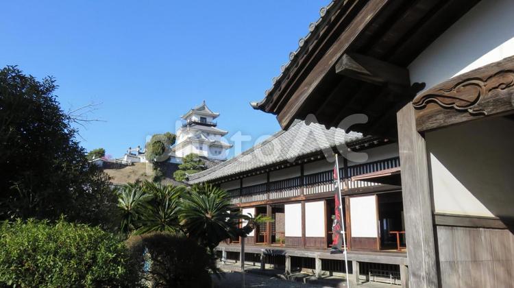 掛川城　二の丸御殿から天守 掛川城,平山城,山内一豊の写真素材