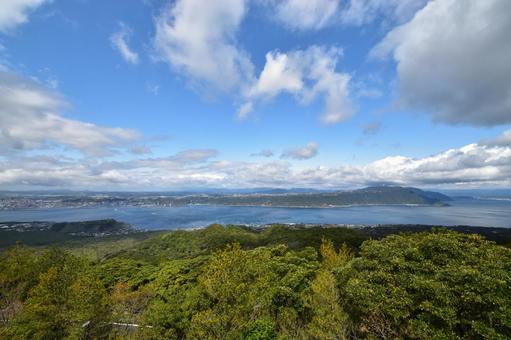 Photo, sakurajima, kagoshima, kanie bay, 