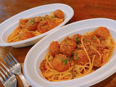 ミートボールスパゲッティ ミートボール,ミートスパ,スパゲッティの写真素材