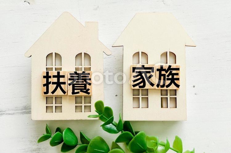 扶養家族の文字素材 扶養家族,扶養する,家族の写真素材