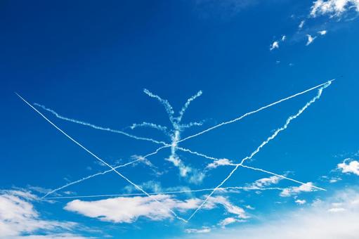 ブルーインパルス スター&クロス 2の写真