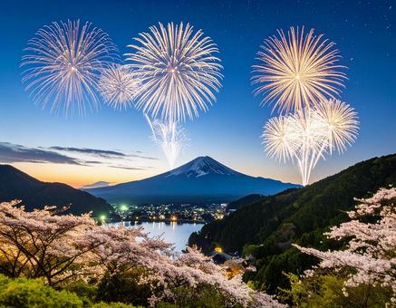 美しい花火大会 夏祭り 美しい花火大会 夏祭りの写真