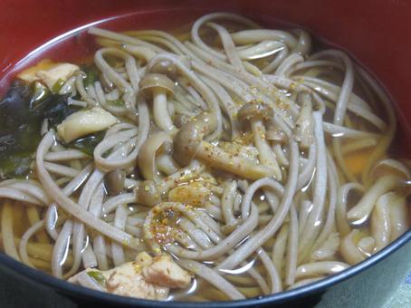 きのこ蕎麦 きのこ蕎麦 きのこ蕎麦,献立,メニューの写真素材