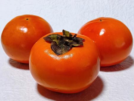 柿 カキ,果物,果実の写真素材