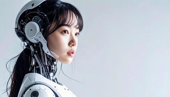 美しい女性型サイボーグ(日本人) 美しい女性型サイボーグ(日本人)の写真