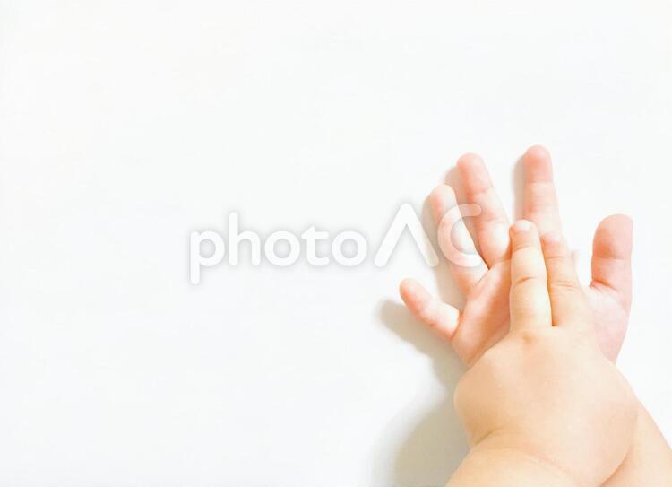 ハンドジェスチャー（指数字⑦） 指数字,7,数字の写真素材