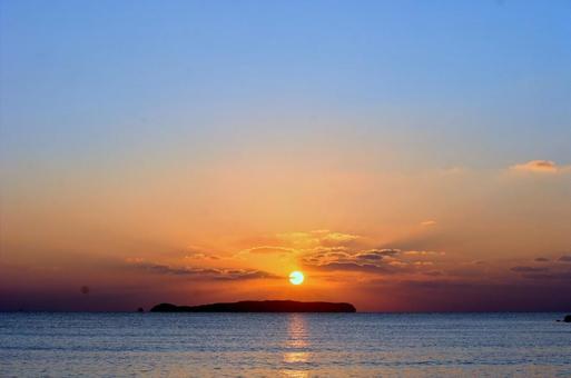 夕陽 夕陽の写真