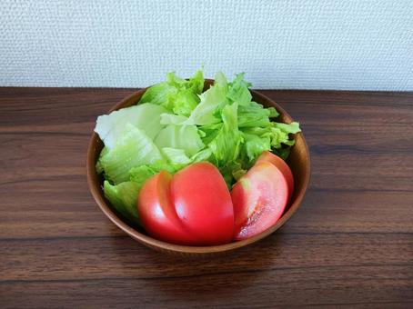 Photo, salad, lettuce, tomato, 