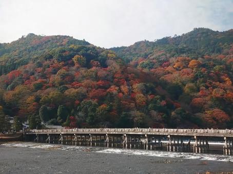 渡月橋 渡月橋,嵐山,京都の写真素材