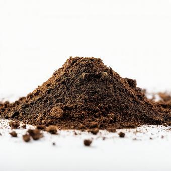 自然な色の土の塊 自然な色の土の塊の写真