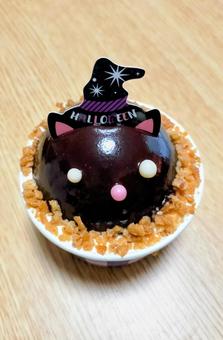ハロウィン 猫のケーキ ハロウィン 猫のケーキの写真